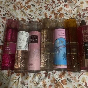 Bath & Body Works Assorted Pink, Blue & Gold Fragrance Mists